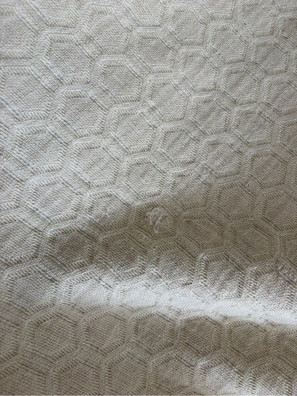 Peacock Alley Quilted Queen Coverlet - Linen Colored Cotton Bedspread